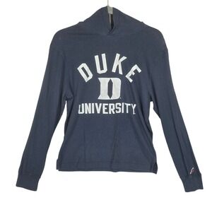 Duke University Blue Lightweight Hooded Jersey Womens S Academia Ivy League Prep